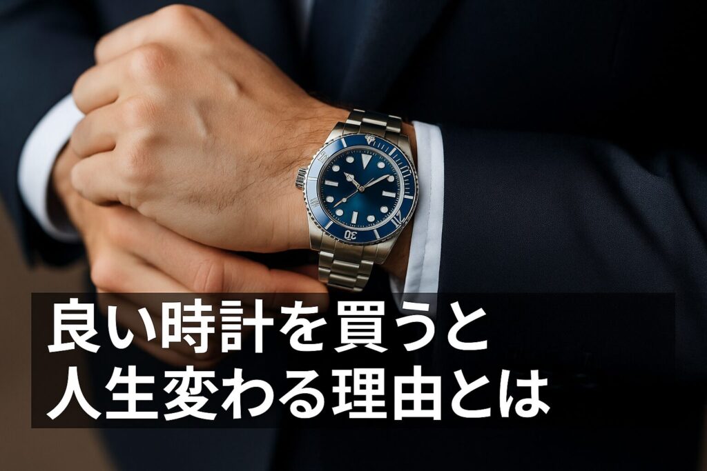 良い時計を買うと人生変わる理由とは