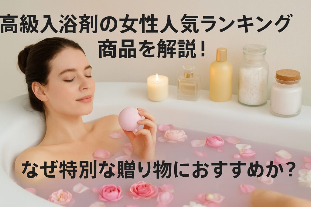 高級入浴剤の女性人気ランキング商品を解説！なぜ特別な贈り物におすすめか？