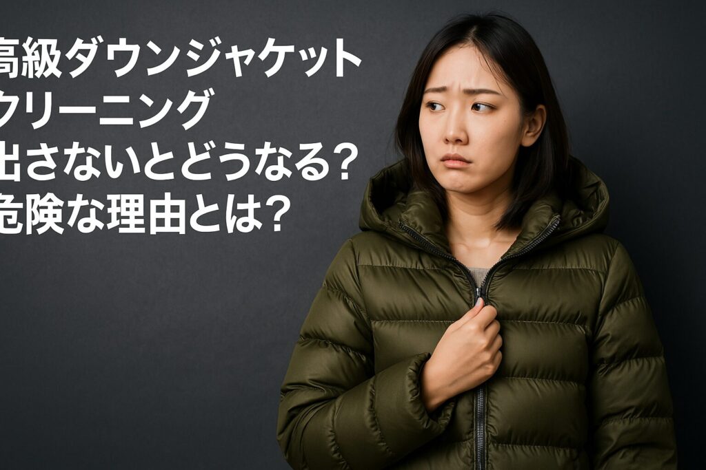 高級ダウンジャケット クリーニング 出さないとどうなる？危険な理由とは？