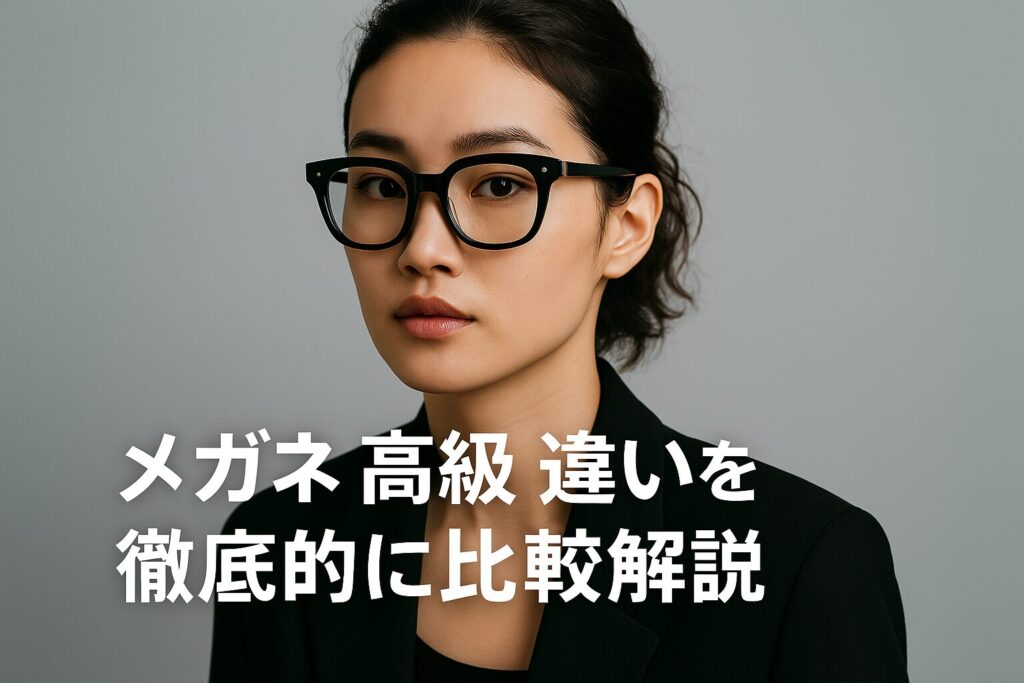 メガネ 高級 違いを徹底的に比較解説