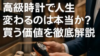 高級時計で人生変わるのは本当か？買う価値を徹底解説