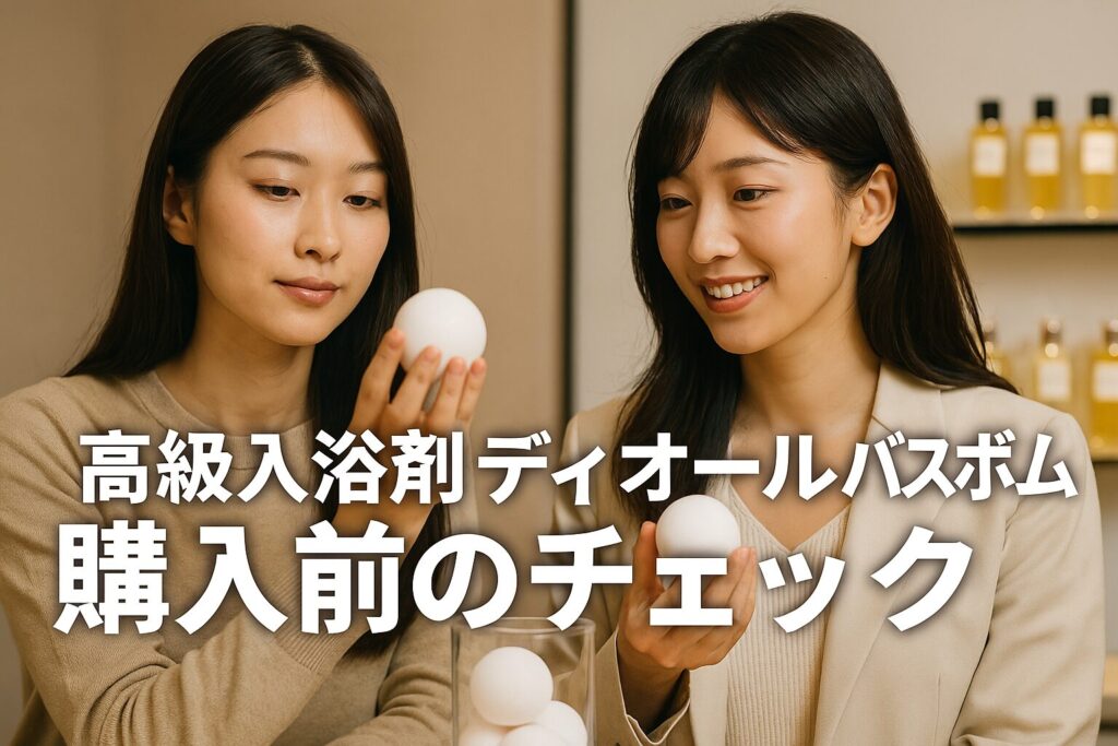 高級入浴剤 ディオール バスボム購入前のチェック
