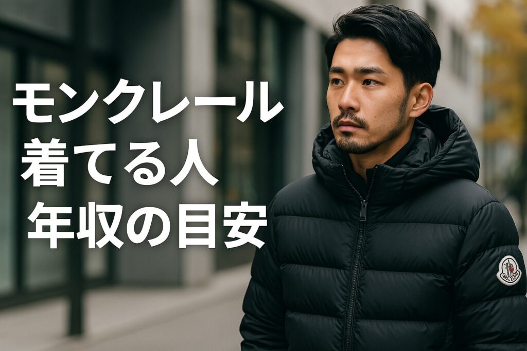 モンクレール着てる人 年収の目安